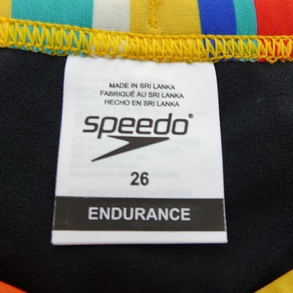 Speedo Swim Briefs Men's Boys Size 26 Colorful Eco Endurance - Picture 4 of 9